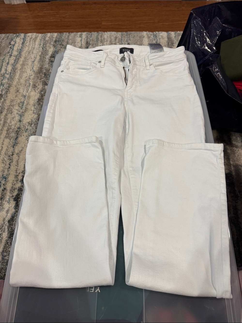 NYDJ White Straight-Leg Women's Jeans